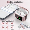 Thunelec Wireless Earbuds, Bluetooth 5.4 Headphones with Multifunctional Touch Screen,