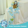 Pack of 2 Artificial Cherry Blossoms Flower Garland, Flower Vine