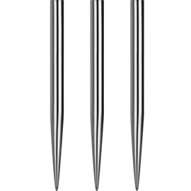 Mission Darts Glide Steel Tip Dart Points | Smooth Plain Spare Points, 32mm, Silver (#_1xX2426)
