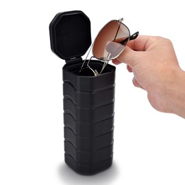 iGuerburn Large Sunglasses Case Hard Shell, Indestructible Glasses Case Travel for Oakley, Ray-Ban, Maui Jim Large Frame Sunglasses, Sports Glasses, Presbyopes - Impact Protection & Easy Carrying