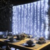 Dazzle Bright 300 LED Curtain String Lights, Christmas Fairy Lights