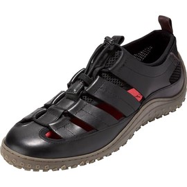 Cole Haan Men's Zerogrand Tidetrek Fisherman Sandal, Black/Black, 10