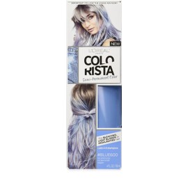 L'Oreal Paris Colorista Semi-Permanent Hair Color for Light Bleached or Blondes, Blue