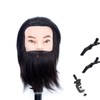 Male Mannequin Head 100% Human Hair Mannequin Head Cosmetology Mannequin