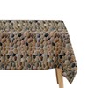 FVABO Stone Rock Party Tablecloth Decorations, Realistic Pebble Table Cover