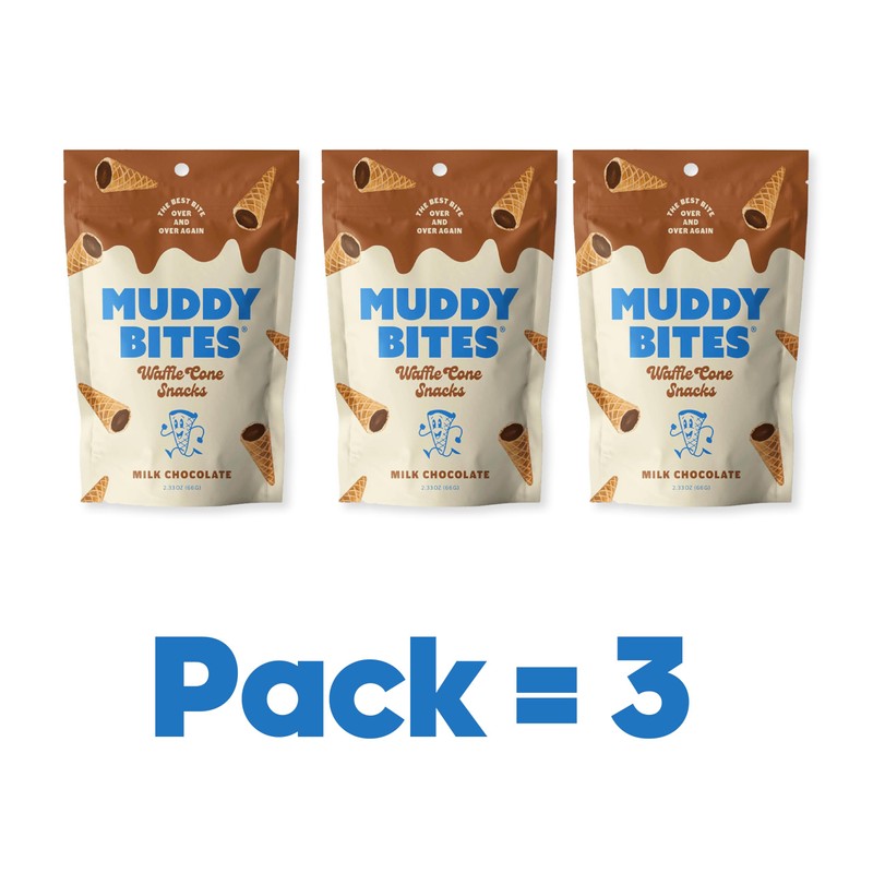 P&V Milk Chocolate Waffle Cone Snacks – 2.33oz Pouch (Pack