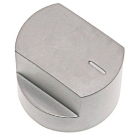 SPARES2GO Control Knob Switch & Shaft for Stoves 61EDO 61EHDO BL ST WH Oven Cooker Hob (Silver)