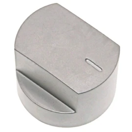 SPARES2GO Control Knob Switch & Shaft for Stoves 61EDO 61EHDO BL ST WH Oven Cooker Hob (Silver)