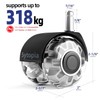 Office Chair Wheels, 2 Inch Rubber Rollers, Heavy Duty, Safe