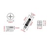 30 Packs Furniture Board Cam Fitting with Dowel and Pre-Inserted