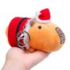 Double Bread Christmas Capybara Plush Keychain, Brown