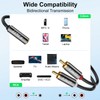 J&D Stereo RCA Cable RCA Jack Adapter Gold-Plated 3.5 mm