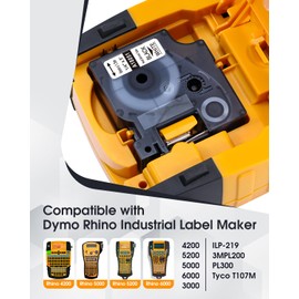 Replacement for Dymo 18051 Compatible Industrial Heat Shrink Tube Labels