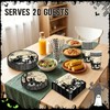 Halloween Party Tableware Set for 20 Guests, Party Decors Dinnerware
