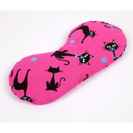 Eye Pillow Cooling Mask & Eye Cooling Pad The Natural Alternative to Linseed Gel Eye Mask - Cat Pink