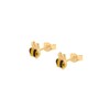 9ct gold bumblebee bee stud earrings. Gift box