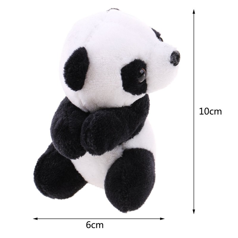 Yiphates 2Pcs Plush Animal Clip Clip-On Critter Panda Clip Note