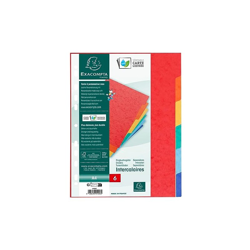 Exacompta - Ref 1406E - Nature Future Dividers - Suitable