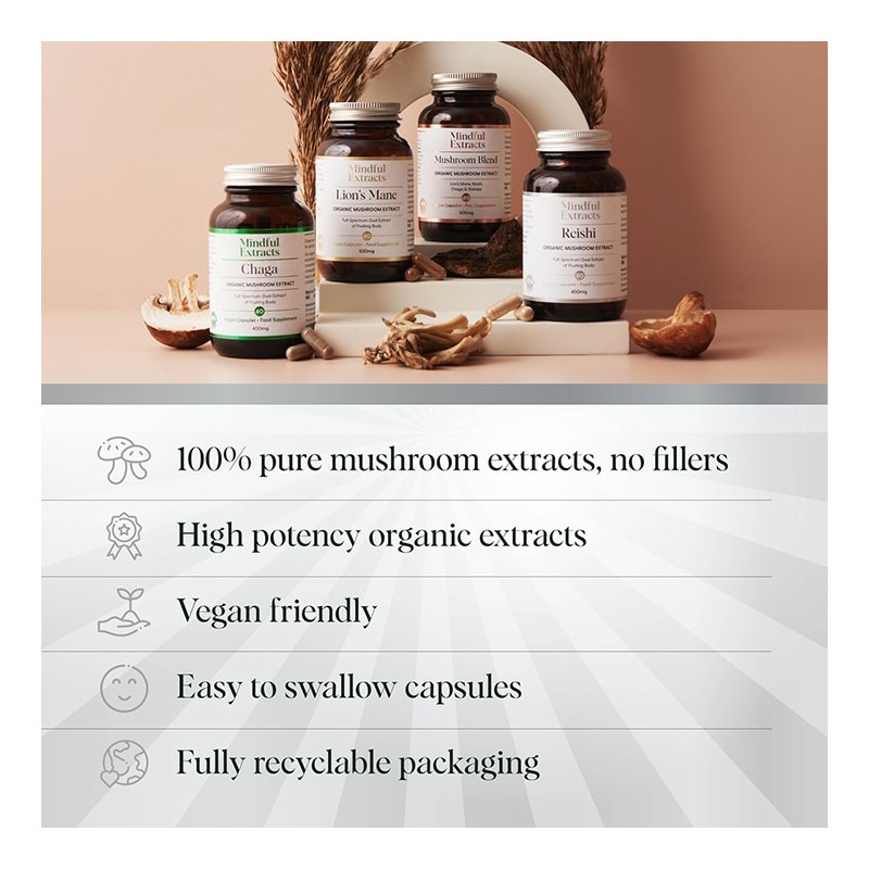 Mindful Extracts Organic Reishi Extract - 60