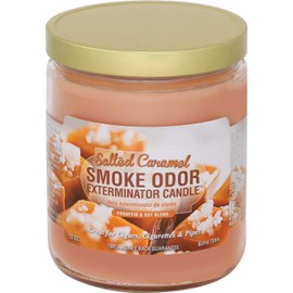 Smoke Odor Exterminator 13oz Jar Candles (Salted Caramel, 1), 13 oz