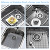 2 Pack Silicone Sink Protector for Kitchen Sink Bathroom, 13.58"