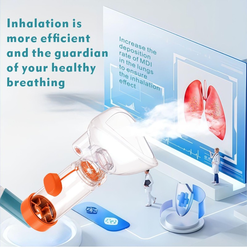Soft Silicone Inhaler Spacers for Adults and Kids - Fun