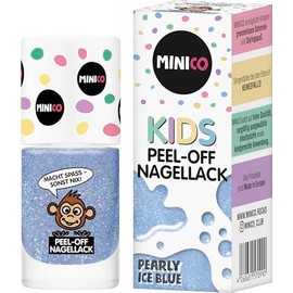 Premium Children's Nail Polish Pearly Ice Blue, 5 ml, Removable, Child-friendly, Water-based, Derma-Tested, Vegan, Peel-Off Removable