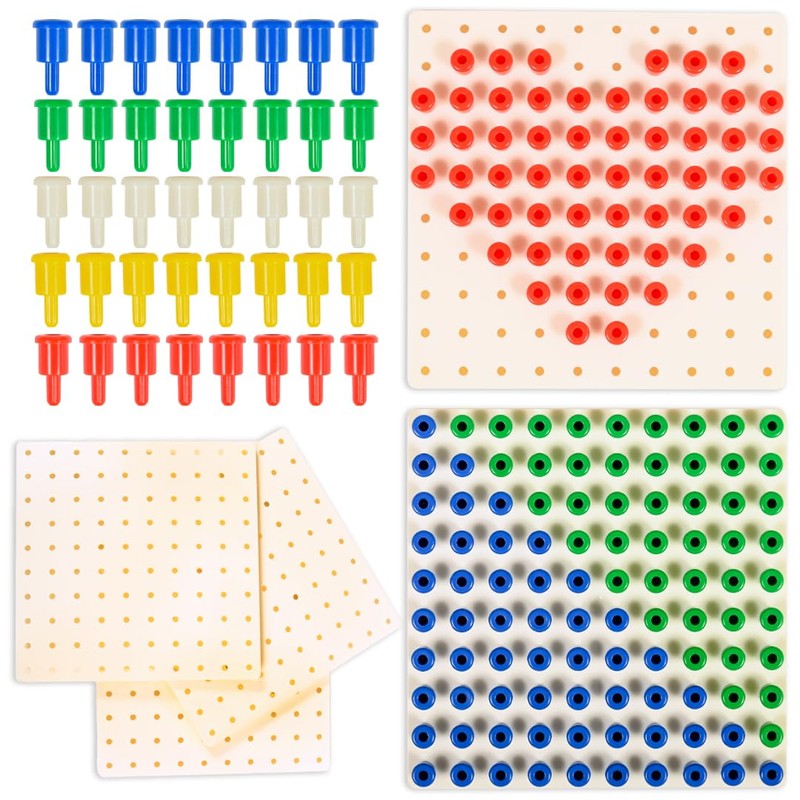 edxeducation Pegs and Peg Board Set | 1,000 Pegs and