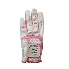 AGXGOLF Six Pack!! Sure Grip Ladies Right Hand Size Medium Cabretta Leather Golf Gloves for Women Who Golf Left Handed (Pink Trim)
