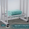 40" Tall Freestanding Towel Racks for Bathroom, 3 Tier Floor