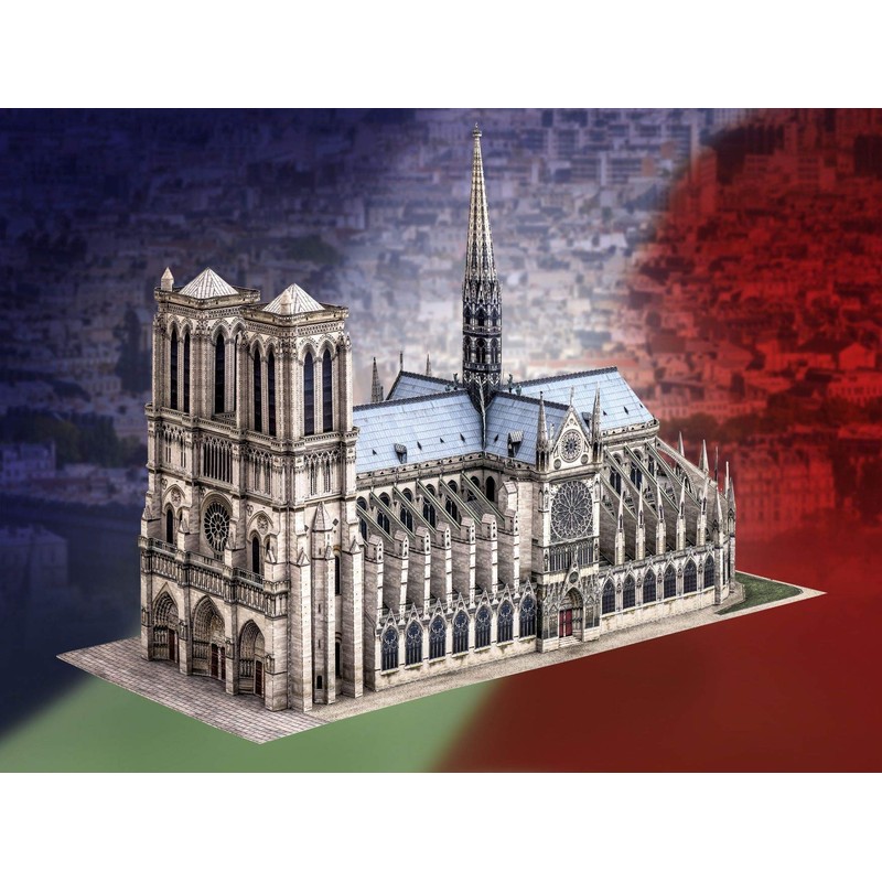 Notre-Dame Paris 1:300 Paper Sheet
