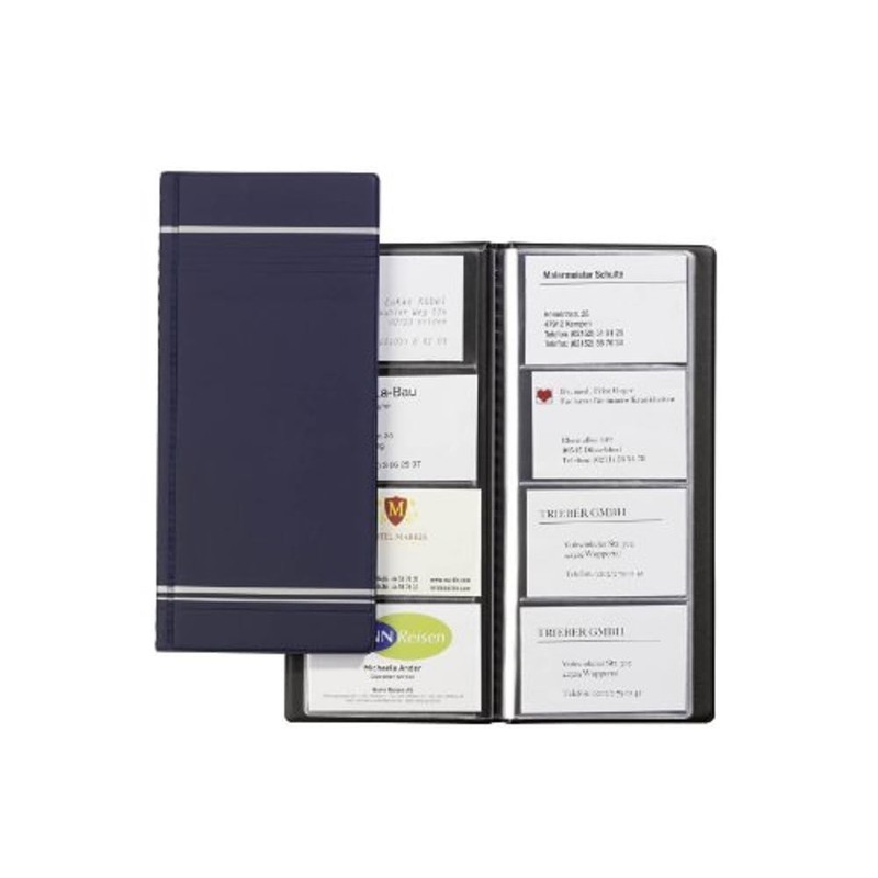 Durable Visifix Business Card Album Fixed Welded Pockets Capacity 96