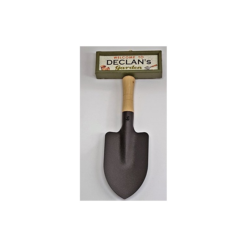 tlm wholesale Welcome to Declan's garden hanging shovel sign