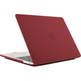Compatible with MacBook Pro 13 inch Case 2023, 2022, 2021-2016 M2 M1 A2338 A2289 A2159 A2251 A1989 A1708 A1706 with/Without Touch Bar, Snap On Hard Shell Case Cover (Crystal Clear):_Marsala Red