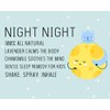 Night Night- Kid's Lavender Sleep Spray, Lavender + Chamomile Essential