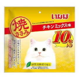 Inaba Grilled Scissors, Chicken Mix Flavor, 10 Bottles