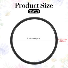 35 Pieces Black Jelly Bracelets Silicone Jelly Hair Tie Bracelet Black 80s Style Costume Wrist Band Stretchy 80s Gummy Silicone Wristbands Hair Ties For Women Men Party Accessories