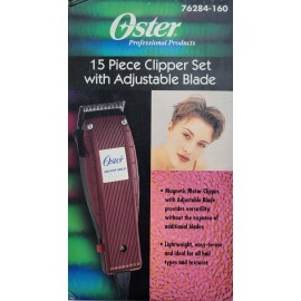 Oster Professional 15 piece Clipper Set with Adjustable Blade, #76284-160