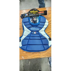WILSON PRO STOCK HINGE FX BASEBALL CHEST PROTECTOR Royal Blue 16" 3300