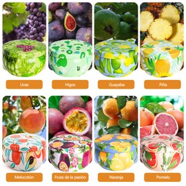 Velas Aromaticas, 8 Piezas Velas Perfumadas de Regalo, Velas Para Mujeres de Regalo（2.5 Onzas）,Juego de Velas aromáticas de soja para el hogar, Con Para San Valentín, Navidad, cumpleaños, yoga