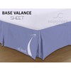 Sapphire Collection PLAIN DYED POLY COTTON PLEATED PLATFORM BASE VALANCE