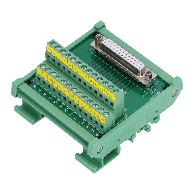 DB25 to Terminal Connector Adapter Plate PCB Board Straight Female