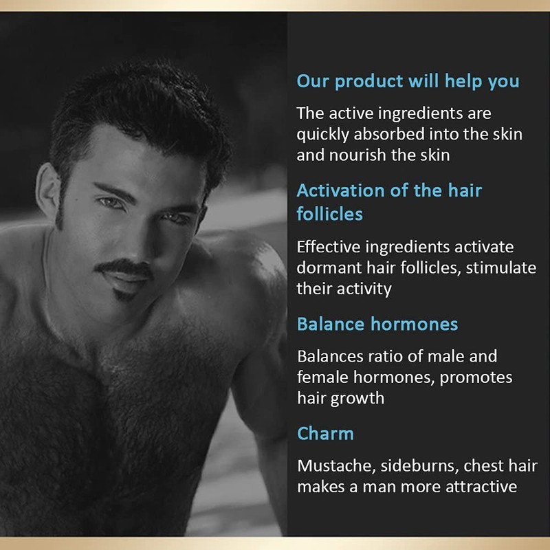 Aichun Beauty Beard Hair Growth Pure Natural Nutrients Skin Cleansing