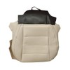 Mievlyo Driver Side Bottom Replacement Leather Seat Cover Tan Compatible