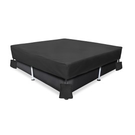 Sobana Square Pool Cover,Outdoor Waterproof Dustproof Anti-UV 9' x 24" Square Metal Frame Above Ground Pool Cover,with Tie-Down Ropes & 4 Sandbags,Increase Stability,Cover only