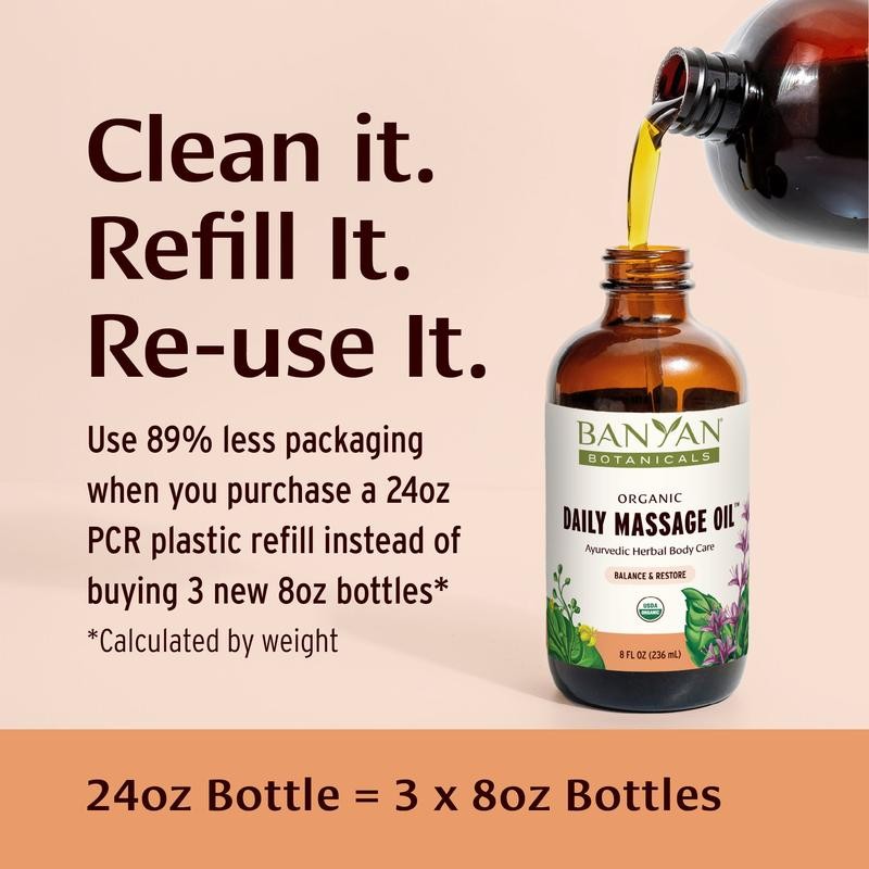 Daily Massage Oil - Size: 8 fl oz