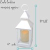 Decorative White Lanterns - Set of 4-5 Hour Timer –