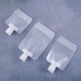 Pouch Rinse Empty Bottle Tube Body Wash Cosmetics Shampoo Travel Cream 50ML 28ea