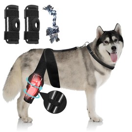 K2QUALITY - Large Dog Knee Brace (Size: Large) - Dog Braces for Back Leg for Support - Dog Knee Brace for Torn ACL - Hip Dysplasia Brace for Dogs - Dog Knee Brace for Luxating Patella - Dog Hip Brace
