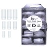 100 CLEAR D TIP FALSE NAIL BOX TIPS NAILS ACRYLIC